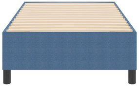 Cama Box VidaXL Azul Solteiro em Tecido de Corduroy