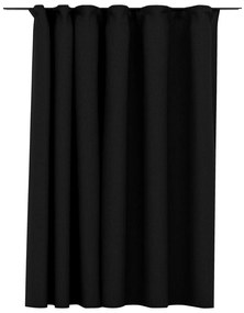 Cortinas opacas aspeto linho com ganchos 290x245 cm antracite