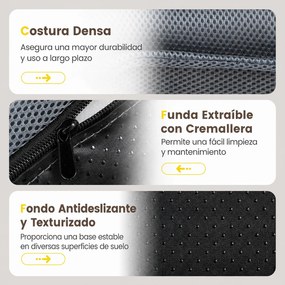 Conjunto de 2 Cadeiras de Chão Dobráveis, 99 x 44 x 9,5 cm, Encosto com Vários Níveis Ajustáveis, Cinzento