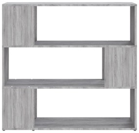 Estante/divisória 100x24x94 cm cinzento sonoma