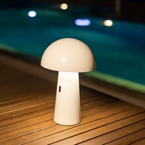 Candeeiro mesa interio e exterior decorativa Bateria sem cabos SHITAKE HOTEL, CASA, JARDIM, RESTAURANTE, BAR BRANCO