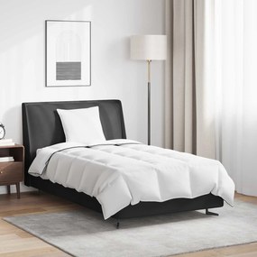 vidaXL Edredom de Inverno com travesseiro 2 pcs Branco Pena de ganso
