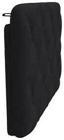 Almofadão de cabeceira 80 cm tecido preto