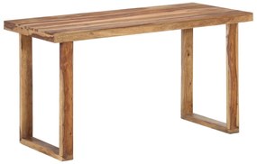 vidaXL Mesa de jantar 140x70x76 cm madeira de acácia maciça