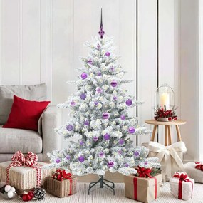 vidaXL Árvore de Natal Articulada Artificial Branco 150 cm PVC