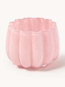 Suporte para velas em vidro artesanal Melon