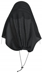 Túneis de rede 2 pcs aço e polietileno preto