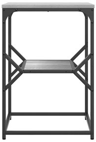 Mesa Lateral Cinza Sonoma 41x40x60 cm Madeira de Engenharia