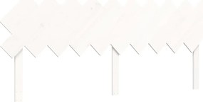 Estrutura de cama com cabeceira 200x200cm madeira maciça branco