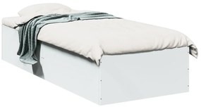 Estrutura de cama 90x190 cm derivados de madeira branco