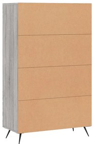 Armário alto derivados de madeira 69,5x31x115cm cinza sonoma