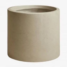 Vaso De Cimento Aurevi Ø45 Cm & Castanho Areia - Sklum