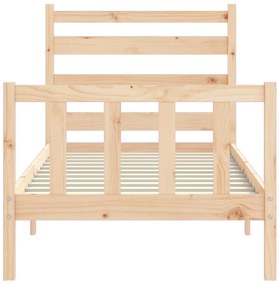Cama sem colchão 100x200 cm madeira de pinho maciça
