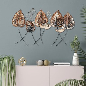 Acessório Decorativo de Parede Casting Leaf – Multicolor – 67 x 112 cm