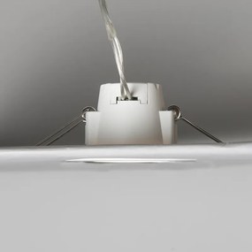 Conjunto de 3 focos embutidos brancos com LED integrado 3000K 4W IP65 - Blanca Moderno