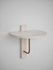 Prateleira de Parede Reve – Ouro e Branco – 35x35 cm