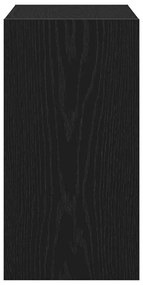 Mesa de Apoio vidaXL Preta em Madeira de Carvalho 50x26x50 cm