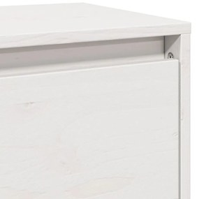 Armário de parede 80x30x35 cm madeira de pinho maciça branco