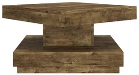 Mesa de centro 60x60x35 cm MDF castanho-escuro