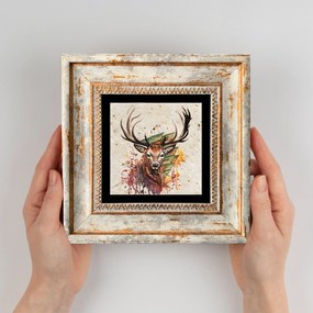 Quadro Decorativo emoldurado TC4750664 – Multicolor – 20 x 20 cm