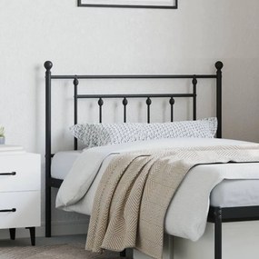 Cabeceira de cama 107 cm metal preto