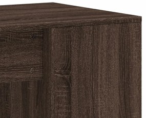 Secretária 102x50x75 cm derivados de madeira carvalho castanho