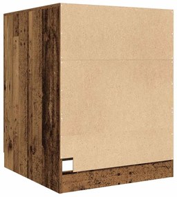 Armário sanita/máquina de lavar 70,5x71,5x91,5 cm madeira velha