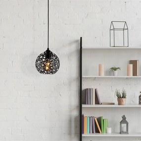 Chandelier Fellini – Preto – Diâmetro 17 cm x Altura 115 cm
