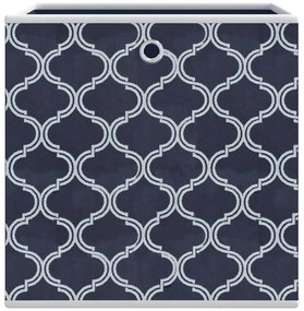 Caixas de arrumação dobráveis 4 pcs 32x32x32 cm TNT azul