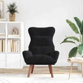 Poltrona Relaxante Veludo Preto