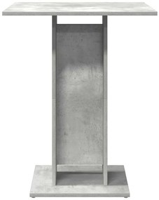 Mesa bistrô 60x60x75 cm derivados de madeira cinzento cimento
