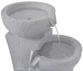 Fonte de interior com luz LED resina sintética
