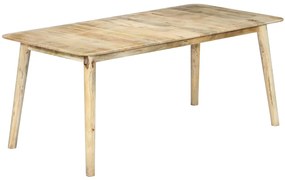Mesa de jantar madeira de mangueira maciça 180x90x76 cm