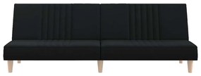 Sofá-cama tecido preto