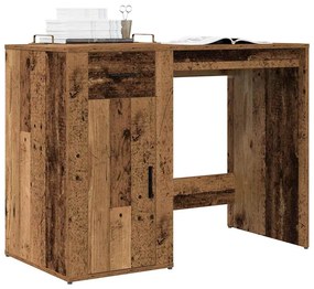 vidaXL Secretária 100x49x75 cm derivados de madeira madeira velha