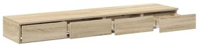Cômoda vidaXL Carvalho Sonoma 135x36,5x16,5 cm em madeira laminada