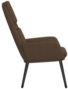 Cadeira de descanso tecido castanho