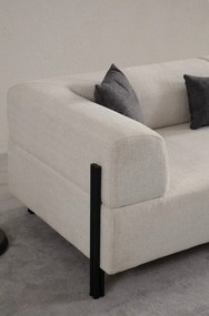 Sofá de 3 Lugares Gio – Branco – 225 cm x 93 cm x 75 cm