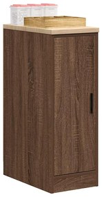 vidaXL Armário de arrumação de garagem carvalho castanho 30x51x85 cm
