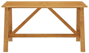 5 pcs conjunto de jantar p/ jardim c/ almofadões castanho