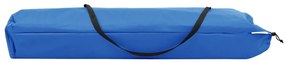 Espreguiçadeira/cama dobrável para 2 pessoas aço azul