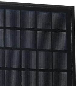 LED Candeeiro de parede exterior preto com médios e sensor solar - Charlotte Moderno