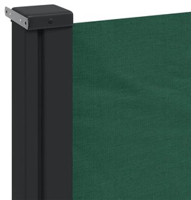 Toldo lateral retrátil 180x500 cm verde-escuro