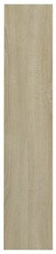 Sapateiras de parede 2 pcs 60x18x90 cm contrap. carvalho sonoma
