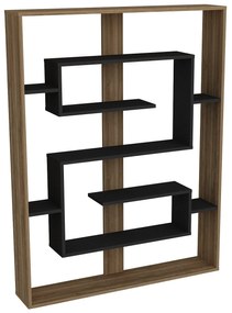 Estante Esteban – Nogueira Preta – 120x156x22 cm