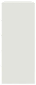 Aparador alto 67x39x95 cm aço branco