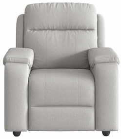 Cadeira de massagem reclinável tecido cinzento