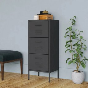 336186 vidaXL Armário de arrumação aço 42,5x35x101,5 cm antracite