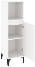 Armário casa de banho 30x30x100 cm derivados de madeira branco