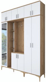 Hall Stand EA128 – Nogueira Branca – 180x240x37,5 cm